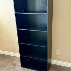 Black Wooden Bookcase! OBO