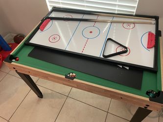 Best Choice Products 2x4ft 10-in-1 Combo Game Table Set w/ Hockey, Foosball, Pool, Shuffleboard, Ping Pong - Natural