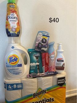 Household & Personal Care Bundle - Tide, Bounty, Gillette & More ($40)