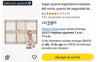 Toddleroo by North States Supergate Ergo Baby Gate Model 8718 26”-42” Sand