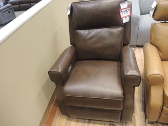 Leather Triple Power Recliner — Barcalounger (Brown)