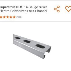 14 gauge Electro-Galvanized strut channel