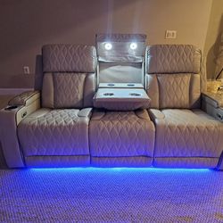 Black Friday Special Recliner Electric 3PC Sofa Loveseat And Chair 