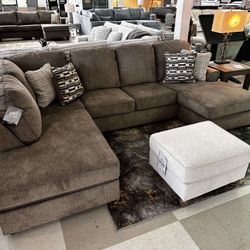 AP🎉Double Chaise Sectional Couch // Fast Delivery & Financing 