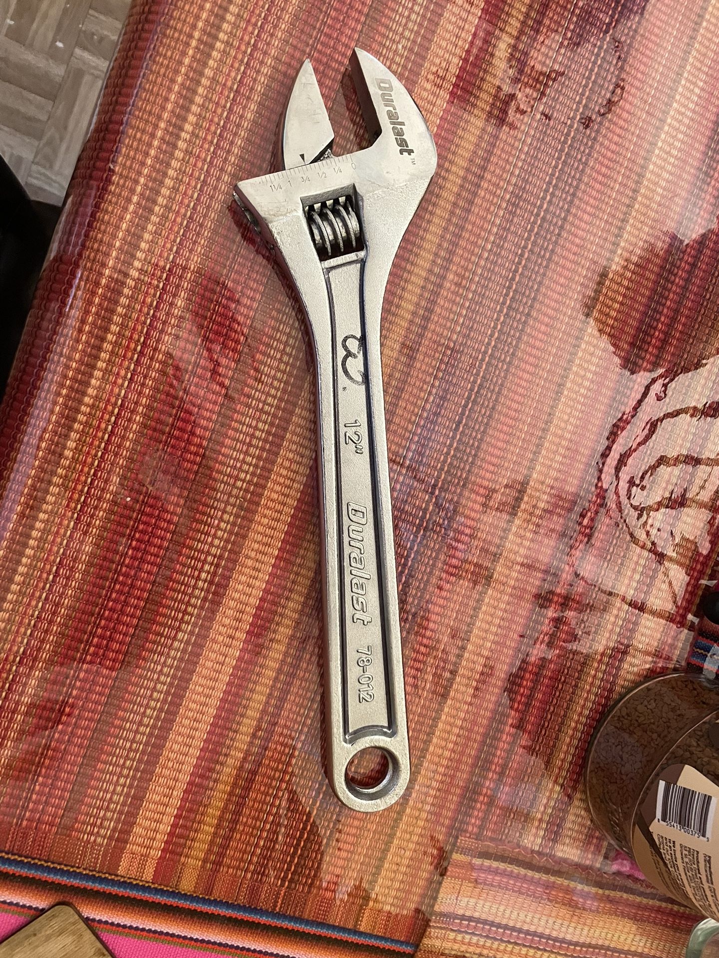 12” Duralast Locking Adjustable Wrench