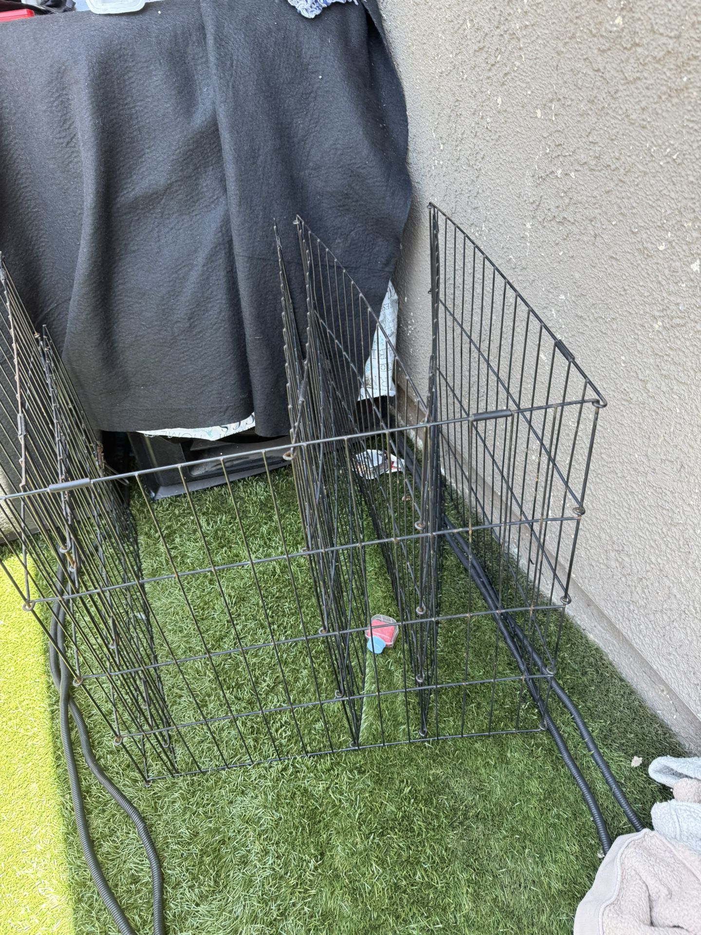 EveryYay Stretch Your Legs Modular Black Exercise Pen for Dogs