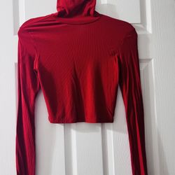 Brick Color Turtle Neck Size Small 