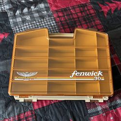 Vintage New Fenwick 30 Woodstream Fishing Tackle Box NOS RARE