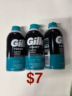 Gillette Foamy Sensitive Shave Foam 3-Pack