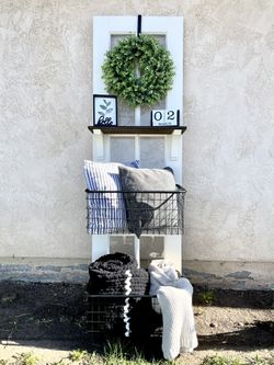 Custom Repurposed Door Shelf