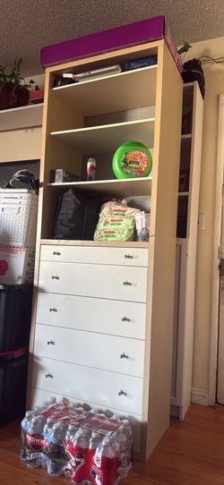 Bookshelf with drawers