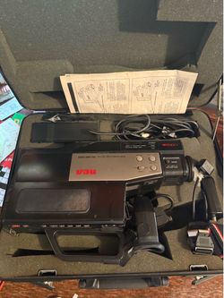 Vintage RCA VHS Camcorder with Hard Case & Extra Batteries