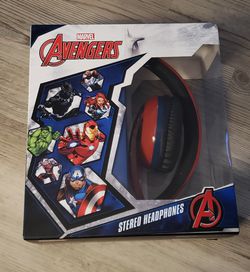 Marvel Avengers Headphones Foldable Superheroes Iron Man Captain America NEW