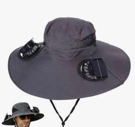 Hat with solar fan, new