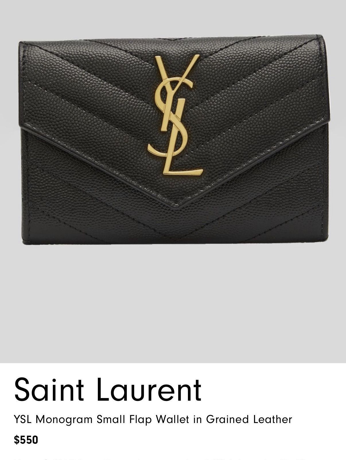 YSL Wallet $345