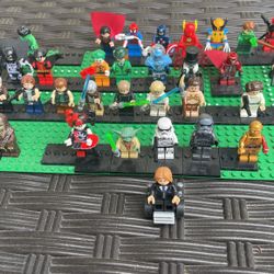 Lego Mini Figures  Marvel  DC   Star Wars 
