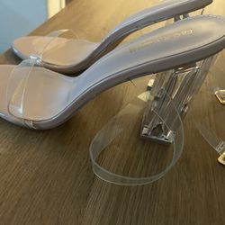 Clear Nude Heels Brand New 