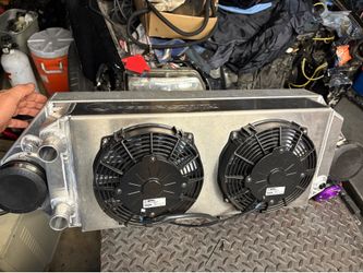 Dual back door, speedfactory, intercooler, and radiator with fans Dual back door, speed, factory, intercooler, and radiator with fans