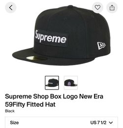 Supreme Box Logo Black New York hat