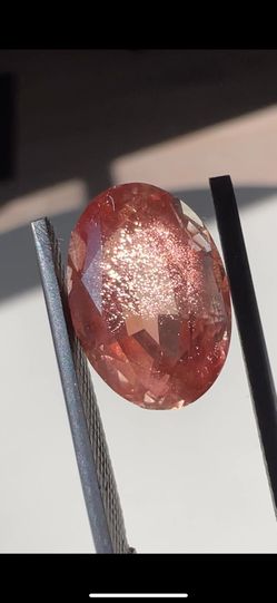 Faceted Oregon Sunstone With Schiller