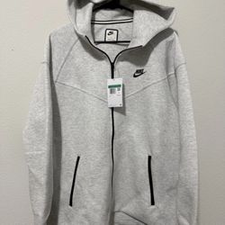 Nike Sportswear Tech Fleece Windrunner Hoodie Light Grey FB8338-013 Women's XL