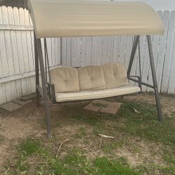 3 Seated Covered Swing 