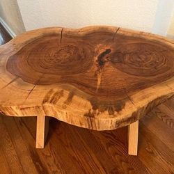 Live Edge Pecan Coffee Table