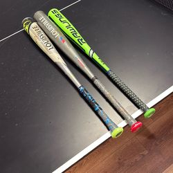 Louisville Slugger And Rawlings Bats