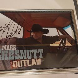 Country Singer Mark Chesnutt Autographed Framed Photo 8x10