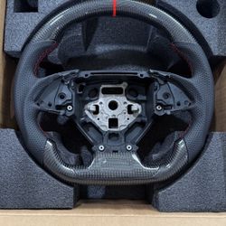 2016-2024 Camaro Carbon Fiber Steering Wheel