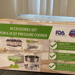 Multifunctional Instant Pot Pressure Cooker Accessories Set for 6/8 Qt