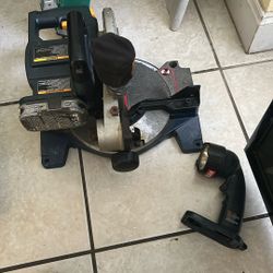 Ryobi Miter Saw Withryobi Flash Light & One Battery