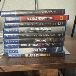 A Small Collection of Ps4 games (ps5 compatible!)