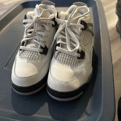 Kids Jordan 4 White Cement