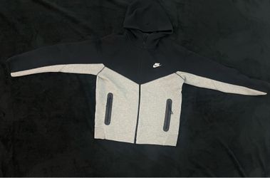 Grey and black Nike tech hoodie