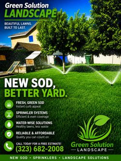 Fresh Sod  installation, st agustine, sprinklers system