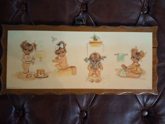 Retro Art Laminated On Wood By K.Smith