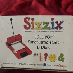 Sizzix Lollipop Punctuation Set 5 Dies