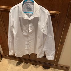 Size 10 White Dress Shirt For Boys