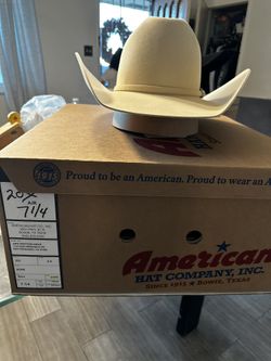 American Hat Co 20x 7 1/4 Bone