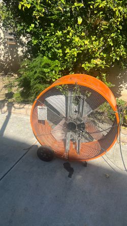 ELECTRIC. FAN USED. 30” DIM