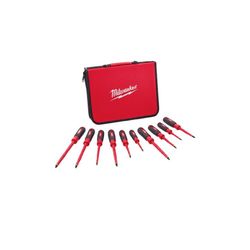 Milwaukee 10-PC 1000V Insulated Screwdriver Set -Foam Fit Case 48-22-2210 NEW