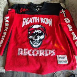 Tupac Death Row Records Hockey Jersey Size M