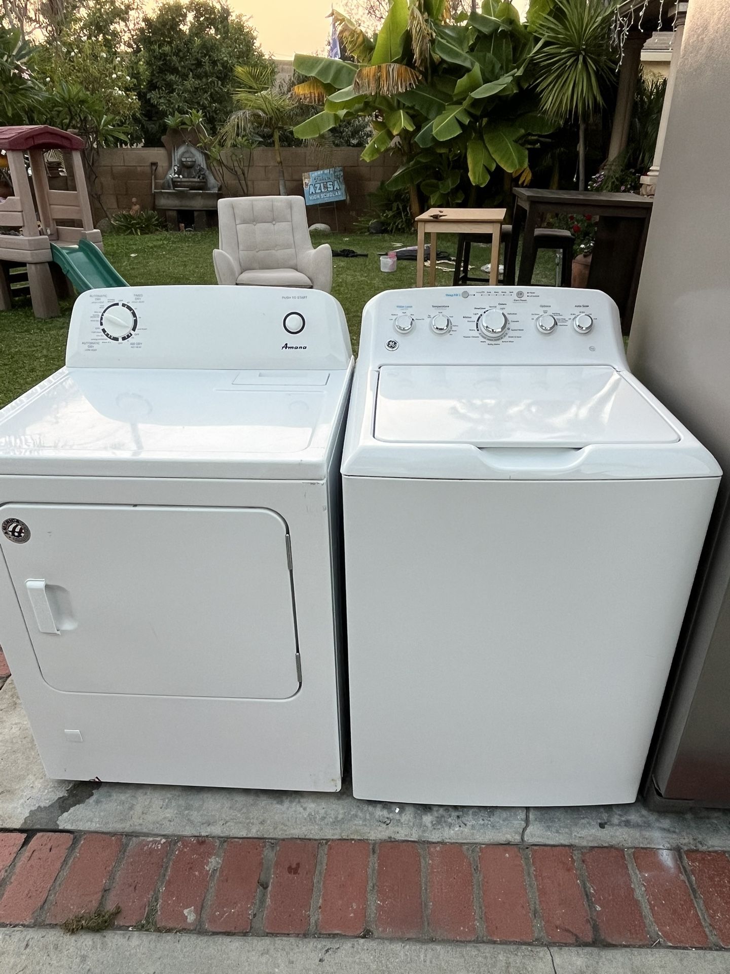 Washer And gas dryer