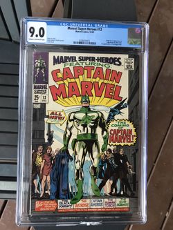 Marvel Super-Heroes #12 (1967) CGC 9.0 — 1st Appearance & Origin Of Captain Marvel
