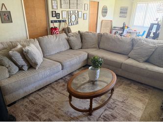 Beige sectional