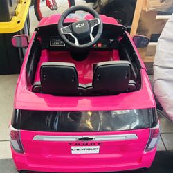 Pink Tahoe Battery Operated Car 