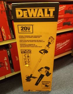 DEWALT 20V MAX CORDLESS LITHIUM-ION STRING TRIMMER/BLOWER COMBO KIT (2- TOOL) WITH 4.0 AH BATTERY Pack AND CHARGER Included