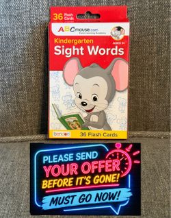 ABCmouse Kindergarten Sight Words Flash Cards
