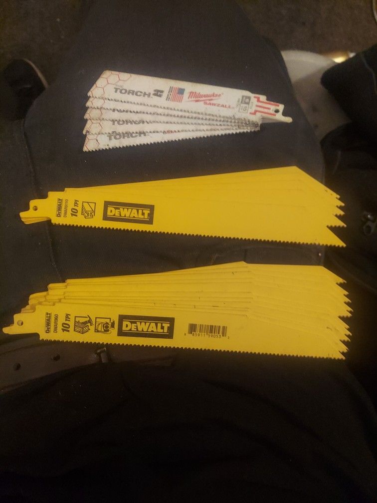 Dewalt & Milwaukee Sawzall Blades